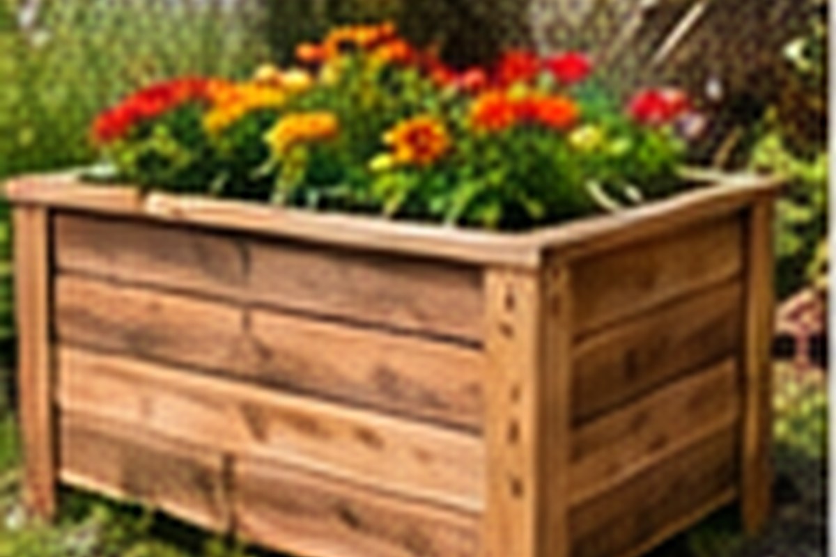 Hochbeet aus Palettenholz